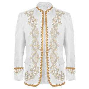 Costume gothique médiéval pour <span class=keywords><strong>homme</strong></span>, broderie <span class=keywords><strong>baroque</strong></span>, veste de cosplay, luxe, mariage, scène, fête, performance scénique, blazer de palais - Product Image 4