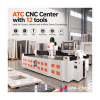 Machine de découpe de quartz à changement automatique d'outils haute vitesse, routeur CNC de haute précision pour la découpe et le polissage de pierre, granit et marbre