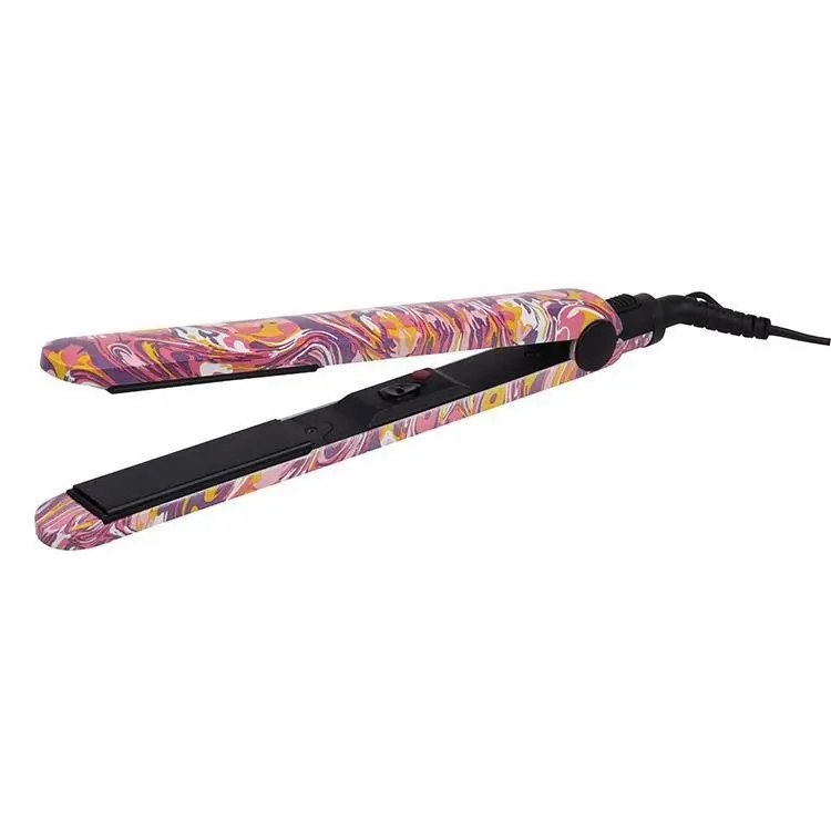 Personalized Flower Painted Fast Hair Straightener Hair Flat Iron with Ceramic Coating 35W