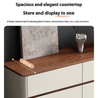 2024 Table de chevet multifonctionnelle intégrée de luxe nouveaux tiroirs de poitrine éclairés pour chambre salon armoire de rangement d'extrémité