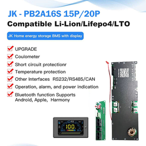 อินเวอร์เตอร์ Jikong BMS V19 JK-PB2A16S30P 300A ระบบปรับสมดุลแบบแอคทีฟ 2A สำหรับแบตเตอรี่ LiFePo4 Li-ion LTO 16S 48V BMS ระบบกักเก็บพลังงานภายในบ้าน JK BMS - Product Image 6