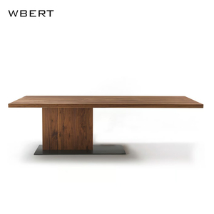 WBERT moderno nórdico minimalista Escritorio de madera maciza jefe Escritorio de oficina Escritorio de libros mesa de comedor para sala de estar mesa de cocina larga - Product Image 2