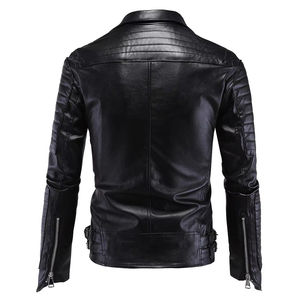 QFZ549- Veste de moto slim fit avec motif croix de Sankt-Germain - Product Image 2