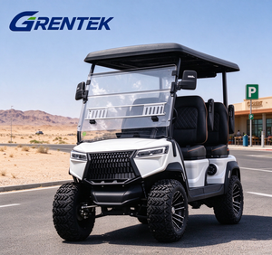 Carro de Golf Eléctrico Personalizado de Fábrica para 4 Pasajeros, Vehículo Todoterreno con Parabrisas Dividido y Altavoz - Product Image 1