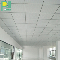 Azulejos de techo de yeso PVC, materiales de decoración del hogar, 60x60, 7 mm
