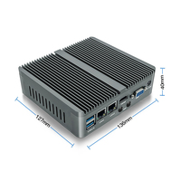 Mini PC Industrial Sin Ventilador con Doble LAN -10 ° De la C a la 60 ° Chasis de Aluminio para Computación en Entornos Hostiles