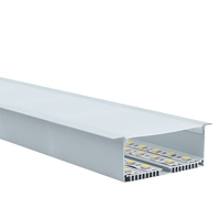 Profilé en aluminium 6063-T5 pour bandes LED, décorations, service de découpe LS-124