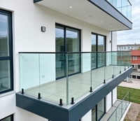 Colliers de serrage en acier inoxydable YL METAL pour balustrades en verre, balcons modernes, escaliers, clôtures de piscine, bricolage extérieur