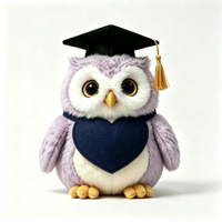 Peluche hibou docteur personnalisée avec logo, jouet en peluche hibou docteur de dessin animé pour cadeau promotionnel