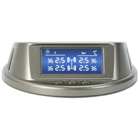 Écran solaire externe Capteur TPMS numérique universel Système de surveillance de la pression des pneus à 4 capteurs avec écran LCD pour voitures