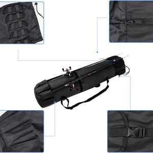 Échantillon gratuit Sac de canne à pêche, Sac de transport pour canne à pêche avec tissu Oxford pliable durable, Sac de pêche portable - Product Image 5