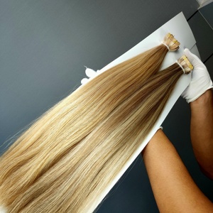 โรงงานดราก้อนบิวตี้ ผมแท้ 100% เรมี่ แฮร์ ต่อผมแบบเทปใส  ขนาด 10-30 นิ้ว คุณภาพสูงจากรัสเซีย - Product Image 4