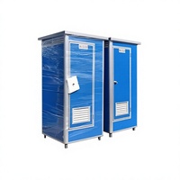 Toilettes mobiles écologiques en acier coloré pour chantier extérieur, cabine de douche simple pour deux personnes, toilettes individuelles rurales
