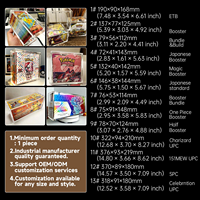 Boîte de présentation magnétique en acrylique anti-UV pour une boîte de boosters OPCG One Piece, résistante à la poussière et à l'humidité, protection pour collectionneur de cartes TCG