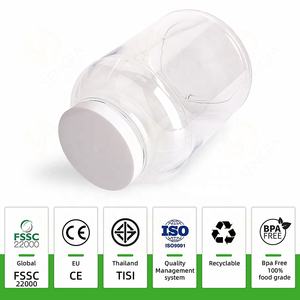 Boş kas kazanç Fitness <span class=keywords><strong>Protein</strong></span> tozu konteyner ambalajlı kavanoz 5L PET geniş ağız peynir altı suyu <span class=keywords><strong>Protein</strong></span> tozu depolama kavanoz - Product Image 5