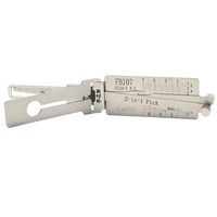 Outil de serrurier professionnel Lishi Ganzuas Lishi FB107 2 en 1, outil de décodage de serrures, fraisage vertical pour serrures de portes de véhicules