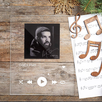 Plaque musicale en acrylique transparent pour affichage de chansons, panneau musical en acrylique, affiche musicale pour décoration de bureau