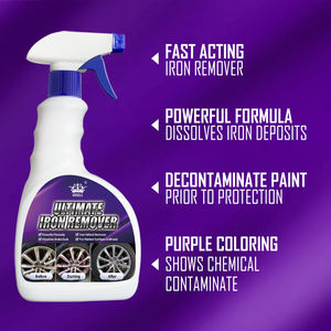 Leistungsstarker 500ml Eisenfleckenentferner-Spray für hartnäckige Eisenablagerungen, Bremsstaub, Metallstaub, Eisenentferner für Autofelgen - Product Image 4