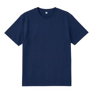 Nouveau T-shirt d'été à col rond en pur coton uni, manches courtes, coupe ample, décontracté, 200g - Product Image 2
