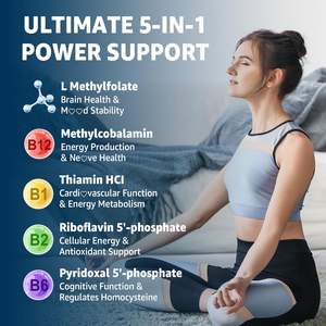 Oem L-Methylfolaat 15Mg & Methylb12 Gummies Gemethyleerd B1, B2, B6 Multivitaminen 5-mthf Gummies Ondersteunt Mthfr Gen Cognitie - Product Image 3