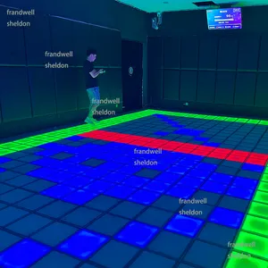 儿童游戏用压敏互动发光二极管发光地板/霓虹灯遥控互动发光二极管舞池