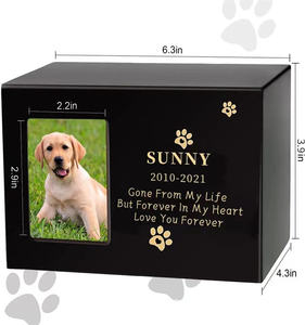 מסגרת תמונה תמונה תמונה תמונה, מזכרת עץ לחיות מחמד או תיבת זיכרון כלב - Product Image 2