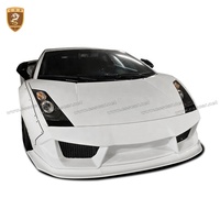 Kit de carrosserie de conversion style LB pour Lamborghini Gallardo LP540 2004-2007 : Lame de pare-chocs avant, jupes latérales, élargisseurs d'ailes, kit large