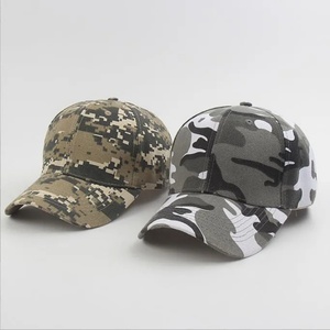 <b>Camo</b> Embroidery Custom Logo Sporty Promotional 5-Panel 100% Cotton Baseball <b>Cap</b>-Low MOQ Common Fabric - Product Image 2