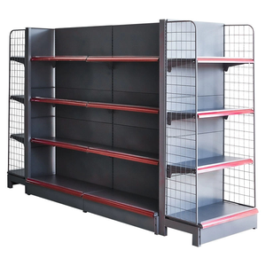 Scaffale Espositivo Gondola <span class=keywords><strong>in</strong></span> <span class=keywords><strong>Ferro</strong></span> Hongbai per Supermercati con Ripiani Personalizzabili (4-5) e <span class=keywords><strong>Dimensioni</strong></span> - Product Image 3