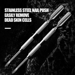 Professional สแตนเลสสตีลเล็บทำความสะอาดเล็บ Pusher 2 in 1 - Product Image 1