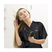 Peignoir Kimono Personnalisé avec Logo, Imperméable, avec Poches, pour Salons de Beauté, Spas, Clients, Invités, Barbiers, Cape de Coiffure, Blouse de Travail pour Femmes et Hommes