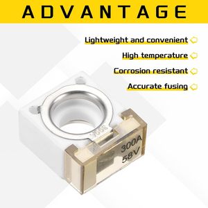קופסת MRBF ללוח נתיכים מתח גבוה <span class=keywords><strong>12V</strong></span> מחזיק נתיכים לרכב נתיכים מגוונים לקטנוע חשמלי נתיך ניתן לאיפוס בלוק חיבור ניתוק - Product Image 2