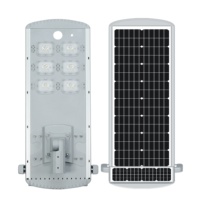 Boîtier en aluminium de réverbère solaire tout-en-un 60W avec réverbère solaire extérieur de robot autonettoyant