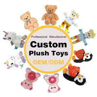 Sac à dos en peluche personnalisé pour enfants, motif singe avec laisse, rembourré en coton PP