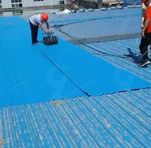 Feuille imperméable en matériau PE pour carrelage en tôle de fer-Respectueux de l'environnement, écologique, refroidissement, réduction de la chaleur - Product Image 1