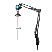 Microscopio Digital 4K con Cámara de 48MP, Pantalla LCD, Lente de 150X, Luz LED, Soporte Plegable para Reparación y Soldadura