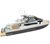 Yacht de luxe en fibre de verre de 78 pieds/23,98 m avec 2 moteurs in-bord de 725 CV pour la pêche en mer, les excursions, les croisières, les loisirs, la patrouille et le sport