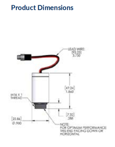 Capteur d'oxygène galvanique de remplacement pour utilisation dans les appareils d'anesthésie Spacelabs Blease et Sirius PSR-11-75-KE8 - Product Image 3