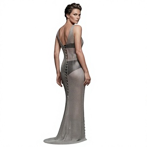 Vestido de Malla Metálica de Acero Inoxidable Personalizado, Plateado, Construcción Soldada, Armadura de Moda, Cobertura Corporal Completa - Product Image 5