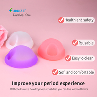 Furuize Disque Menstruel en Silicone de Grade Médical 100% Facile à Utiliser Personnalisable Acceptable Réutilisable Produit de Santé Disque Menstruel pour Femmes