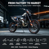 Vélo tout-terrain de course fiable OEM en gros NK 250T avec double démarrage électrique et batterie 12V 4Ah