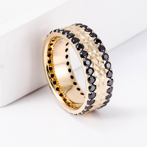 Hot Bán Tùy Chỉnh Rắn Vàng Vàng 2.4Mm Ban Nhạc Đám Cưới Nhẫn 10K 14K 18K Cho Mens Và Womens Cho Engagement Và Quà Tặng - Product Image 3