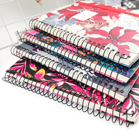 Carnets de notes A4 à spirale personnalisées, feuilles personnalisées, pour planificateur d'école, couverture rigide imprimée, recharge par Sublimation, pièces