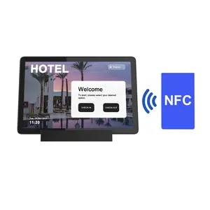 高级10.1英寸nfc安卓智能屏幕前置nfc pos MTK8768 4G LTE GMS批准软pos充电站安卓平板电脑