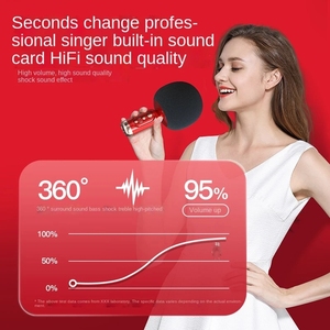 Professional <strong>Bluetooth</strong> <strong>Microphone</strong> BT Wireless Karaoke Mic Singing Live Broadcast Integrated Audio <strong>Microphone</strong> - Product Image 3