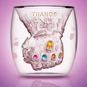 Thanos इन्फिनिटी बीड़ा गर्मी-प्रतिरोधी डबल दीवार ग्लास कप दूध कॉफी मग चाय व्हिस्की के लिए - Product Image 1