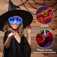 Bâtons lumineux de fête qui brillent dans le noir, couleurs néon, lunettes lumineuses pour les fêtes de vacances, anniversaires, la Saint-Valentin et Halloween, cosplay