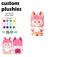 Fabricant OEM de jouets en peluche personnalisés Renard à neuf queues d'anime, faible MOQ, Kitsune mignon en peluche avec tenue pour logo et couleur personnalisés