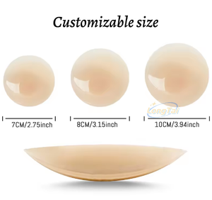 Longtai gros sous-vêtements en Silicone réutilisables femmes Silicone sans bretelles soutien-gorge épais Push up poitrine coussinet poitrine autocollants - Product Image 2