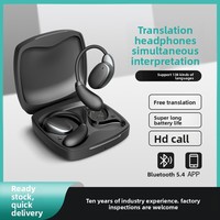 Casque de traduction intelligent pour voyages d'affaires internationaux, traducteur hors ligne multilingue pour les pays arabes et d'Asie du Sud-Est, ABS